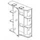 Шкаф навесной зеркальный КАМЕЛИЯ-10.70 Д2, (правый) 70см.
