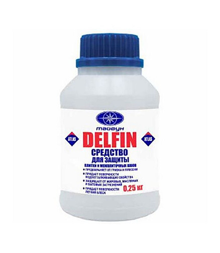Средство DELFIN для плитки защитное, 0,25кг 438x503 в Материке