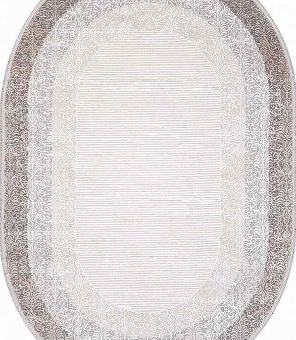 Ковер MODA 1435 Acik Gri 194*290, овал 586x674 Ковер MODA 1435 Acik Gri 194*290, овал 586x674 в Материке
