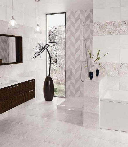 Плитка Beryoza Ceramica СКАРЛЕТ 30х60см 1,62м2 цвет геометрия декор 2 438x503 в Материке
