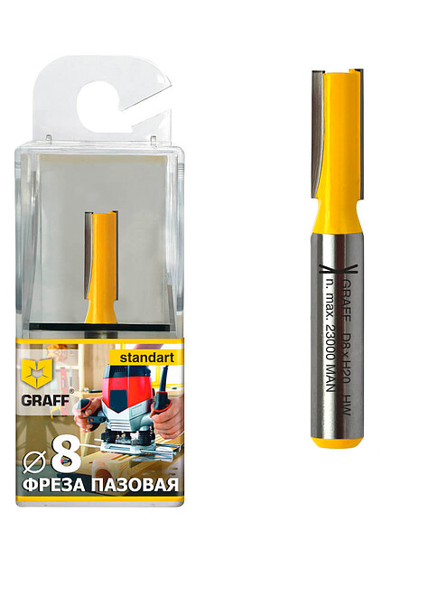 Фреза пазовая GRAFF 8х20x8мм 495x660 Фреза пазовая GRAFF 8х20x8мм 495x660 в Материке