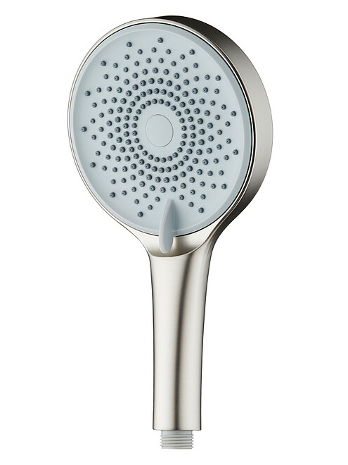 Лейка для душа ESKO SPL1303 d130мм 3 функции форсунки Self-Clean Device, сатин 495x660 Лейка для душа ESKO SPL1303 d130мм 3 функции форсунки Self-Clean Device, сатин 495x660 в Материке