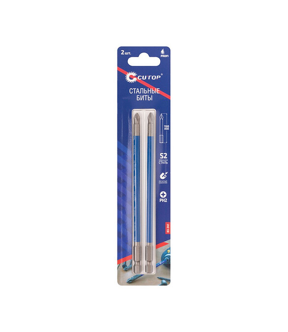 Бита CUTOP PH2 150мм 2шт/уп. 586x674 Бита CUTOP PH2 150мм 2шт/уп. 586x674 в Материке