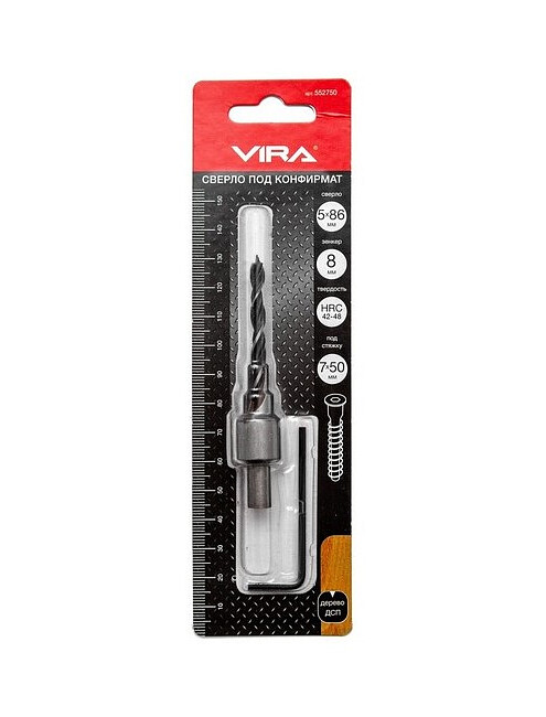 Сверло д/конфирмата VIRA 7х50мм 495x660 Сверло д/конфирмата VIRA 7х50мм 495x660 в Материке