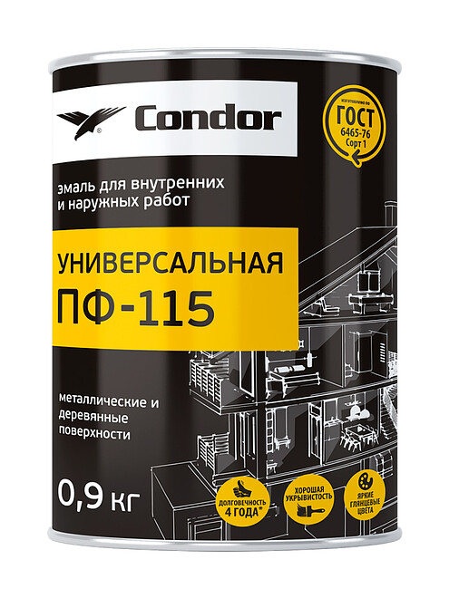 Эмаль Condor ПФ-115 бирюзовая, 0,9кг 495x660 Эмаль Condor ПФ-115 бирюзовая, 0,9кг 495x660 в Материке