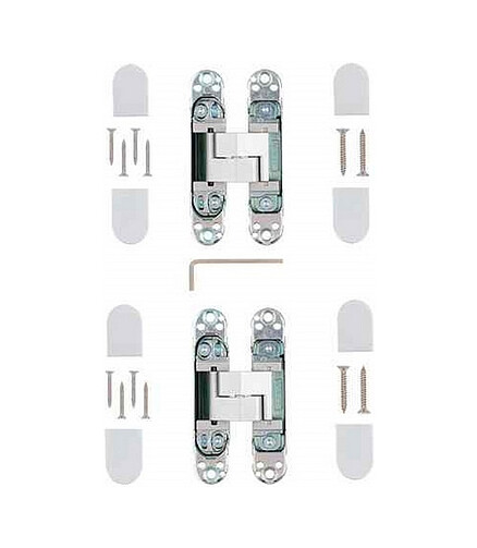 Петля дверная врезная скрытая APECS 115*23-3D-Z-CRM (R11,5) (уп=2шт) 438x503 в Материке - Вариант 3
