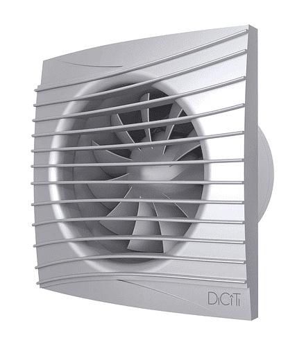 Вентилятор DICITI Silent 4C Gray metal d100 с обр.клапаном 438x503 в Материке - Вариант 2