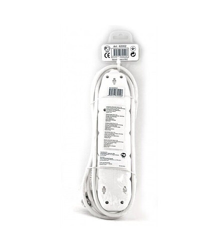 Удлинитель ELECTRALINE 5роз. 3м с/з выкл. 3х1 62052 438x503 в Материке - Вариант 3