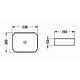 Умывальник накладной AZ-78109 (белый) 500х390х130мм
