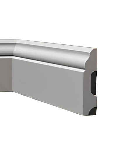 Плинтус SOLID_UHD_02/60 полистирол БЕЛЫЙ-2.4м 438x503 в Материке