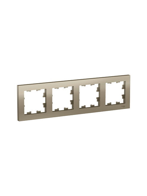Рамка SE ATLAS Design ATN000504 4мест. шампань 495x660 Рамка SE ATLAS Design ATN000504 4мест. шампань 495x660 в Материке