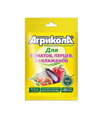 Удобрение Агрикола №3 для Томатов, перцев, баклажан (50г) 438x503 в Материке