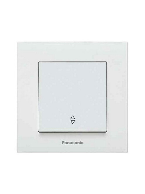 Выключатель прох. Panasonic KARRE Plus 1кл. белый 495x660 Выключатель прох. Panasonic KARRE Plus 1кл. белый 495x660 в Материке