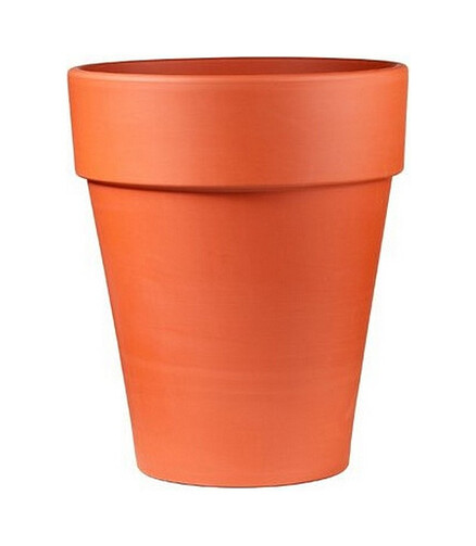 Горшок NATUR XL (45x52см) терракота кирпичный T-143-001-44 438x503 в Материке