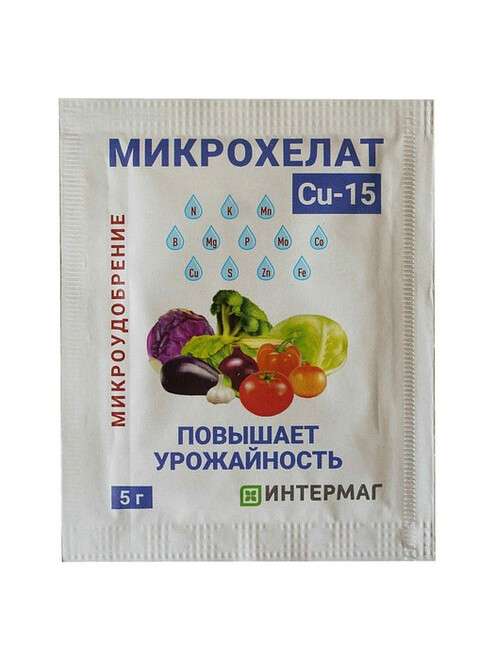 Микроудобрение Хелат меди 15% (5г) 495x660 Микроудобрение Хелат меди 15% (5г) 495x660 в Материке