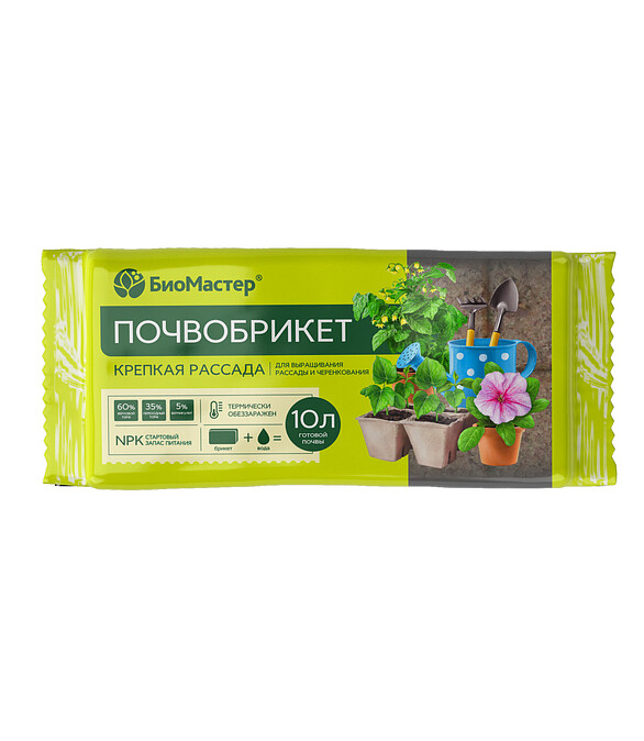 Почвобрикет БиоМастер Крепкая рассада (10л) 586x674 Почвобрикет БиоМастер Крепкая рассада (10л) 586x674 в Материке