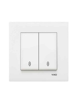 Выключатель прох. Viko KARRE 90963617 2кл. белый 238x286 в Материке