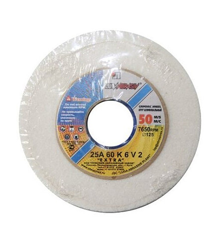 Круг шлифовальный ЛУГА 25A 200х20х32 90K6V50 438x503 в Материке