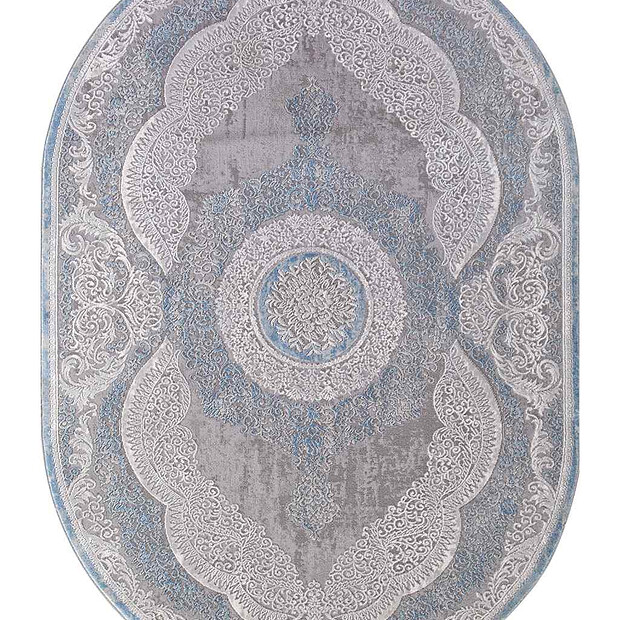 Ковер ARMINA 03880A Blue/Blue 160*230, овал