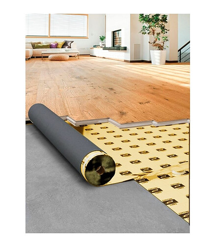 Подложка д/пола A-STEP:OPTIMA GOLD_EVA 1*15м*2мм (1рул=15м2) 438x503 в Материке