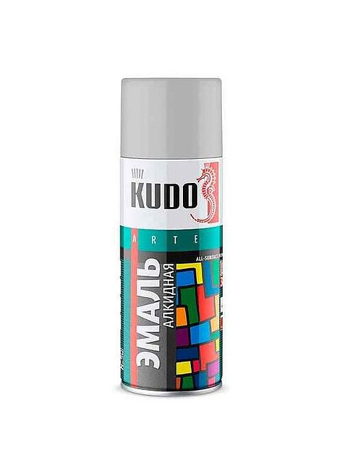 Эмаль аэроз. KUDO светло-серая, 520мл 495x660 Эмаль аэроз. KUDO светло-серая, 520мл 495x660 в Материке