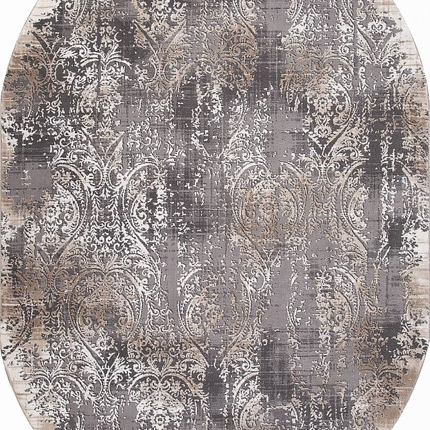 Ковер ARMINA 04078C Grey/Brown 160*230, овал