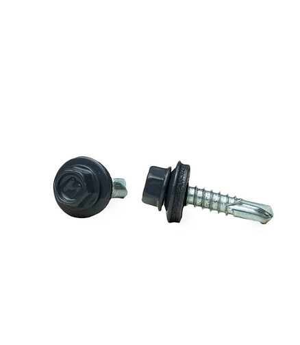 Саморез КРОВЕЛЬНЫЙ с резин.прокл. 5.5x25, сверло РТ3, RAL7024 (уп=50шт)_WBOX 438x503 в Материке