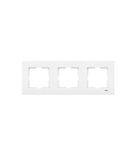 Рамка Viko KARRE 90960202 3мест. белый 438x503 в Материке