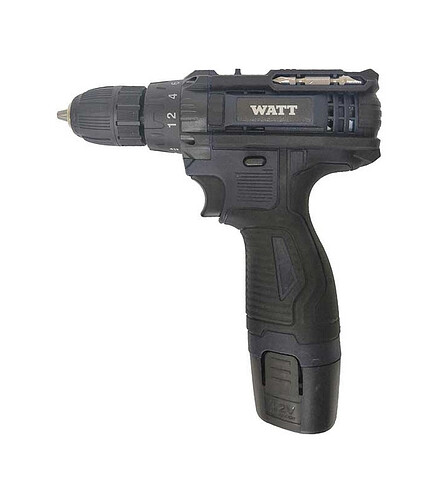 Шуруповерт аккум. WATT WAS-12Li 12В 2х2Ач 25Нм 438x503 в Материке
