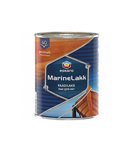 Лак Eskaro Marine lakk 40 полуматовый ,0,95л 438x503 в Материке
