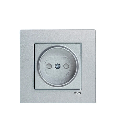 Розетка Viko NOVELLA 92105043 1мест. серебро 438x503 в Материке - Вариант 2