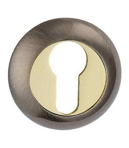 Накладка для евроцилиндра LOCKIT (AB/GP), стар.бронз/золото 438x503 в Материке