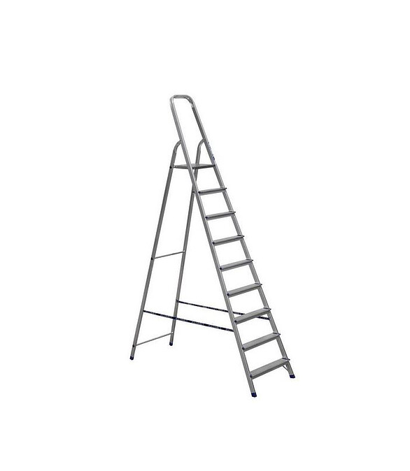 Лестница-стремянка ALUM алюмин. 9-ступ. (арт.Ам709) 586x674 в Материке