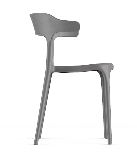 Стул ENOVA (48x44x78см) пластик серый PP0002NG4 438x503 в Материке - Вариант 2