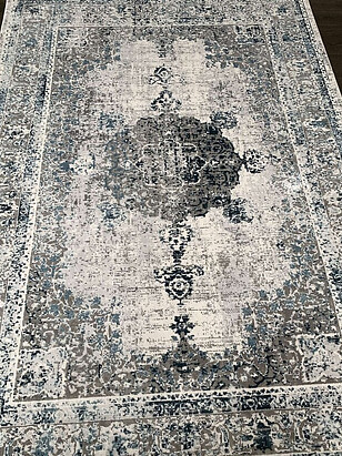 Ковер DAHLIA 8443 Cream/Blue 156*300 238x286 в Материке - Вариант 2