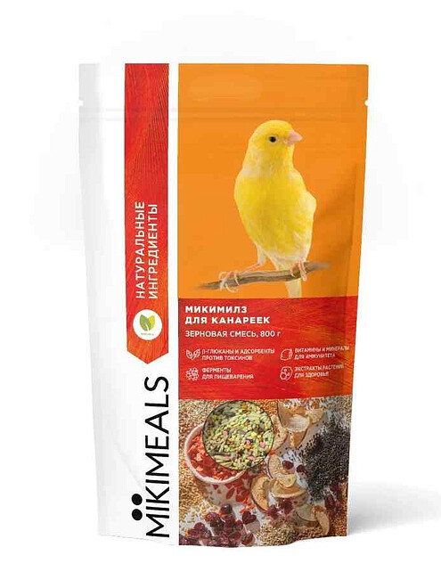 Корм для канареек MIKIMEALS (800г) 495x660 Корм для канареек MIKIMEALS (800г) 495x660 в Материке
