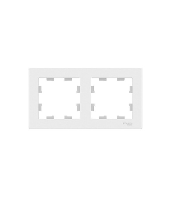 Рамка SE ATLAS Design ATN000102 2мест. белый 586x674 в Материке