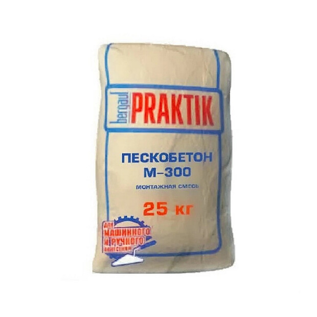 Пескобетон Praktik М-300 сл. 10-100мм 25кг 620x620 в Материке