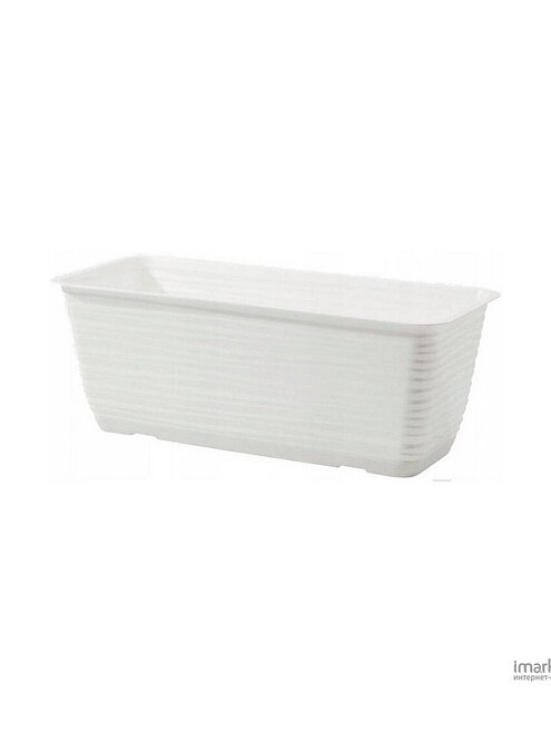 Ящик балконный SAHARA с поддоном (38,9x17x14,5см) пластик белый 3180-011 495x660 Ящик балконный SAHARA с поддоном (38,9x17x14,5см) пластик белый 3180-011 495x660 в Материке