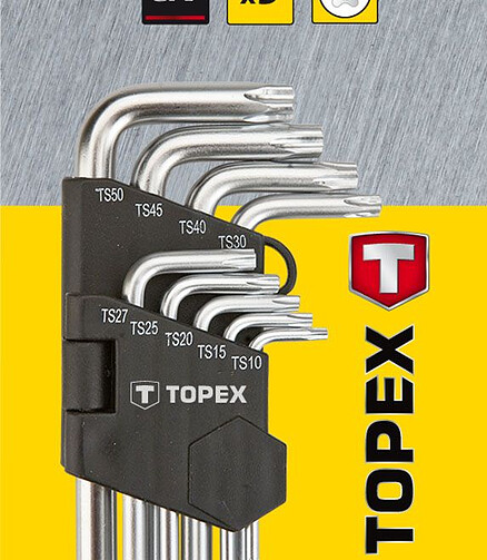 Набор ключей Torx TOPEX TS10-TS50 9шт. 438x503 в Материке - Вариант 2