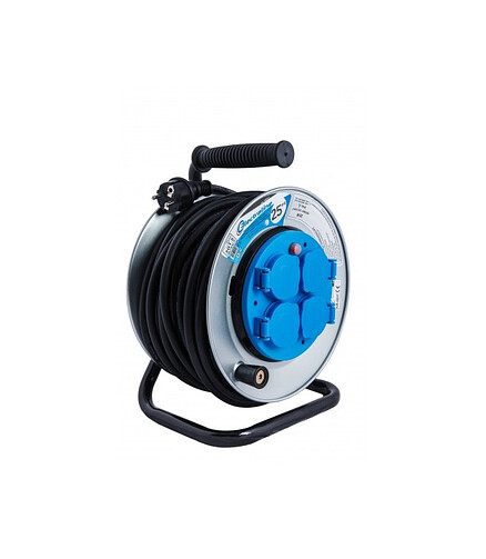Удлинитель на катушке ELECTRALINE Pro 49042 4роз. 25м 3х1,5 438x503 в Материке