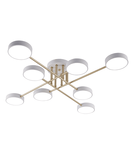 Светильник потолочный MH-3258/8 WH+GOLD светодиод. 438x503 в Материке
