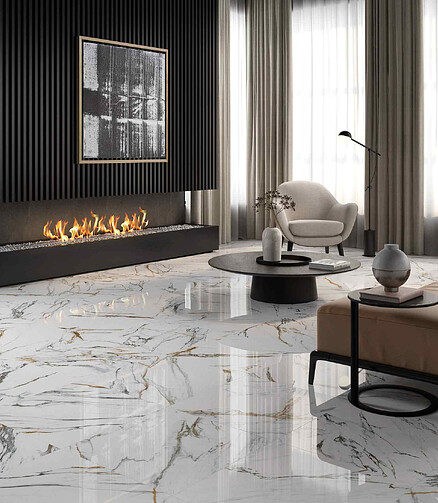 Керамогранит Geotiles OIKOS 60х60 см 1,44 м2 цвет gold 438x503 в Материке