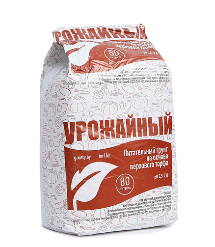 Грунт торфяной Урожайный питательный (80л) 438x503 в Материке