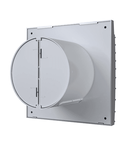 Вентилятор DICITI Silent 4C Gray metal d100 с обр.клапаном 438x503 в Материке - Вариант 4