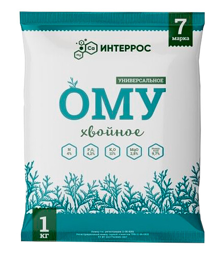 Удобрение ОМУ Хвойное (1кг) 438x503 в Материке