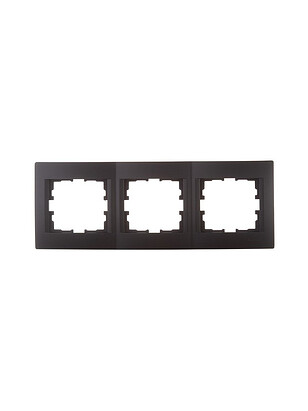 Рамка Lezard KARINA 707-4200-146 3мест. черный 238x286 в Материке