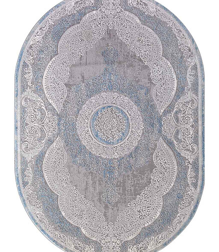 Ковер ARMINA 03880A Blue/Blue 160*230, овал 438x503 в Материке