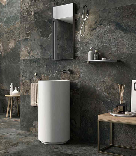 Керамогранит Geotiles BORBA 60х120 см 1,44 м2 цвет marengo 438x503 в Материке