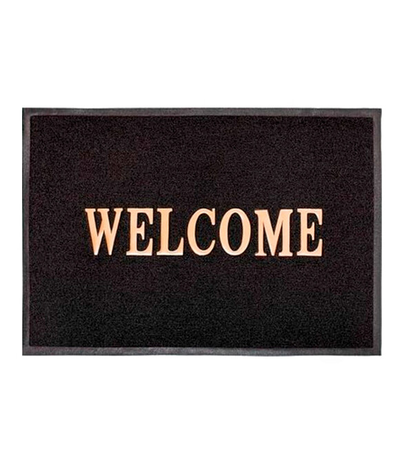 Коврик придверный WELCOME черный 50*80 586x674 Коврик придверный WELCOME черный 50*80 586x674 в Материке